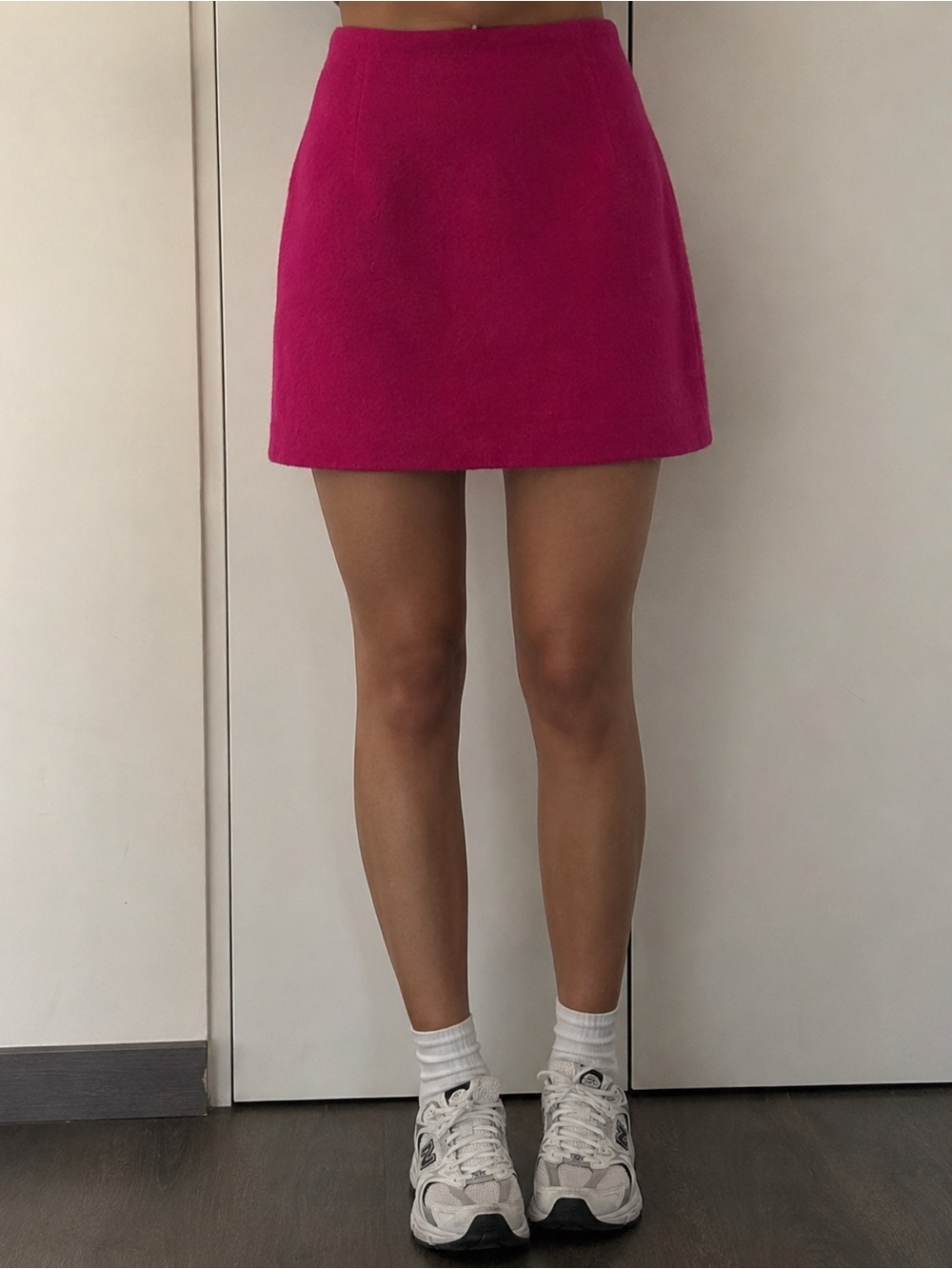 Fabienne Chapot Wool Skirt Hot Pink Size 4